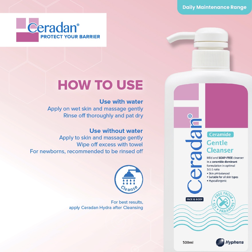Gentle Cleanser For Face & Body 500ml
