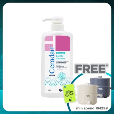 CERADAN Gentle Cleanser For Face & Body 500ml
