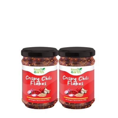 LOVE EARTH Crispy Chilli Flakes Bundle 180g x 2