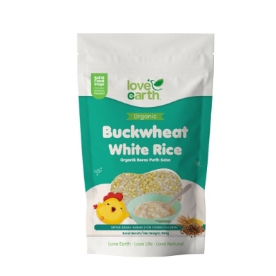 LOVE EARTH Organic Baby Rice Buckwheat 900g