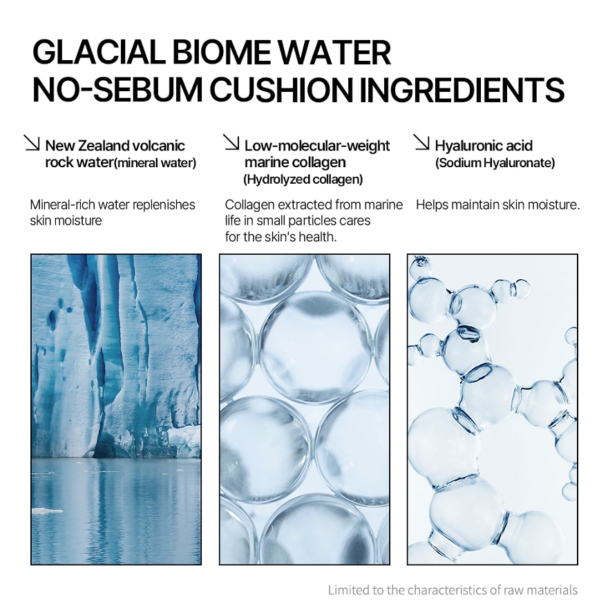 Glacial Biome Water No-Sebum Cushion 10g