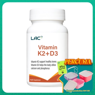 LAC - Vitamin K2+D3 Softgel 60s