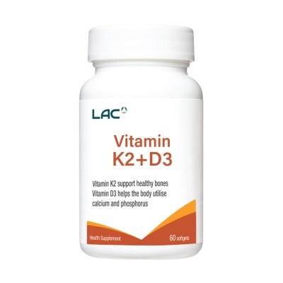 LAC Vitamin K2+D3 Softgel 60s