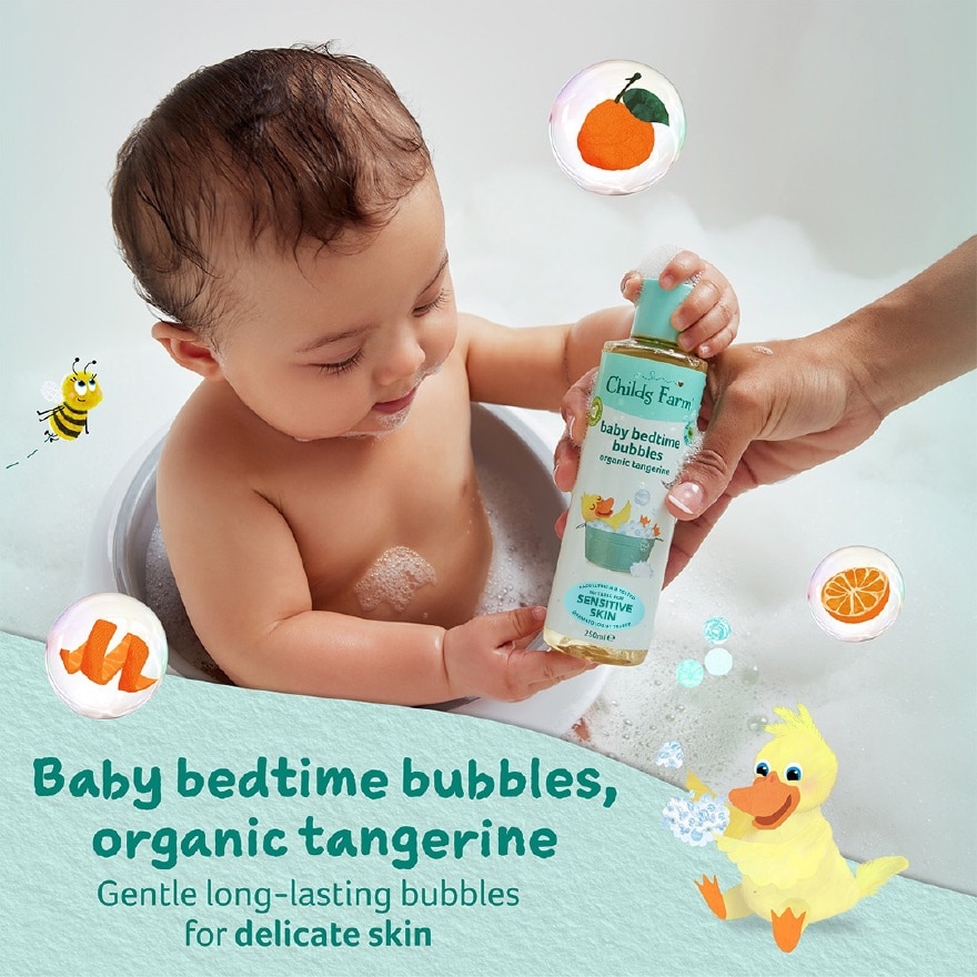 Baby Bedtime Bubbles Organic Tangerine 250ml