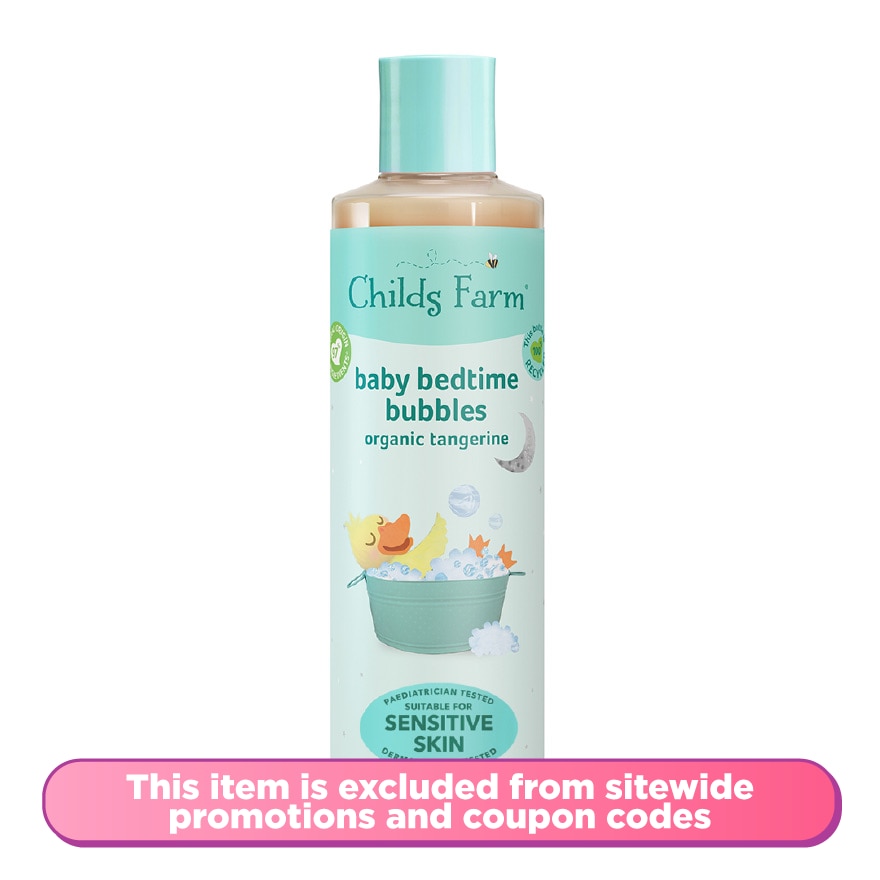 Baby Bedtime Bubbles Organic Tangerine 250ml