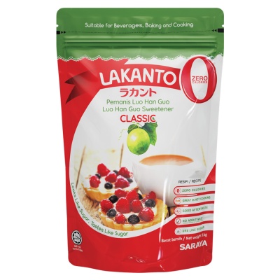LAKANTO - Luo Han Guo Sweetener Classic 1kg