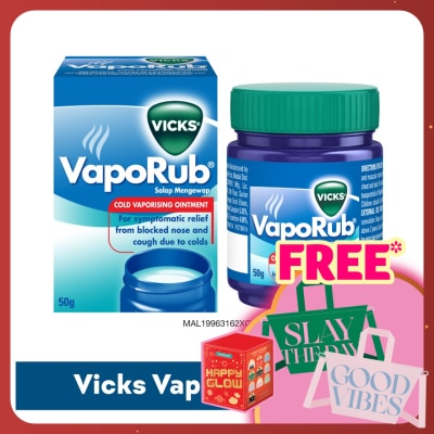 VICKS Vaporub Cold Vaporizing Ointment 50g