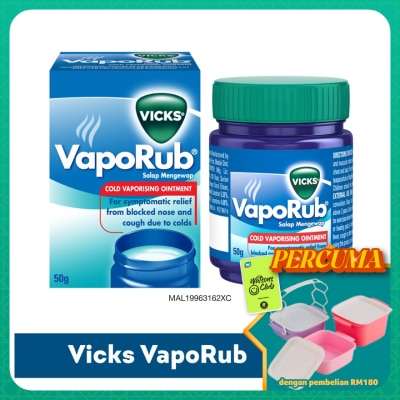 VICKS - Vaporub Cold Vaporizing Ointment 50g