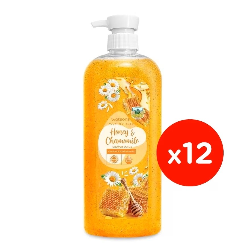 Honey & Chamomile Shower Scrub 700mlx12s