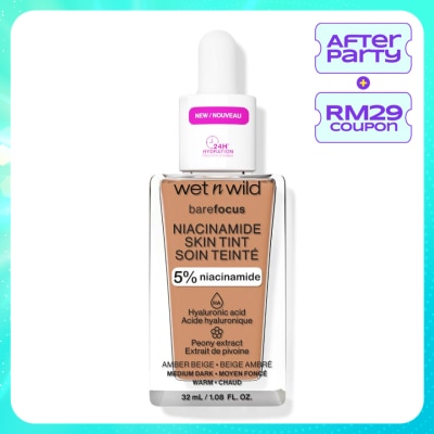 WET N WILD Bare Focus Niacinamide Skin Tint Amber Beige