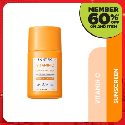 SKINTIFIC Vitamin C Serum Sunscreen SPF 50 PA++++ 30ml