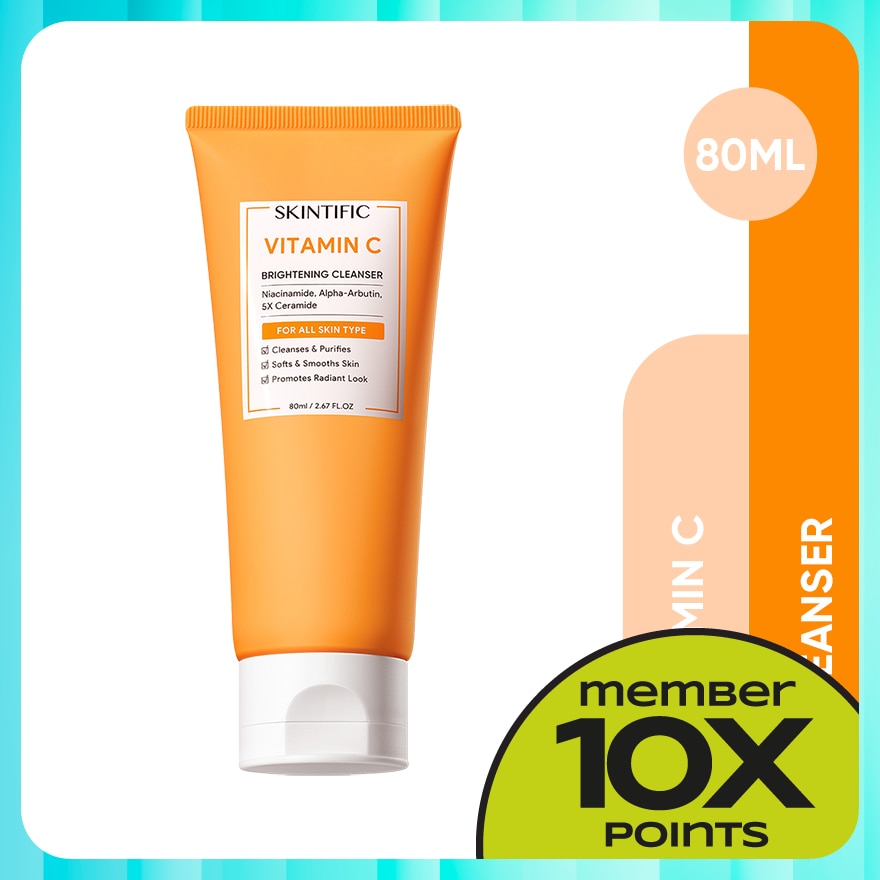 Vitamin C Brightening Facial Cleanser 80ml