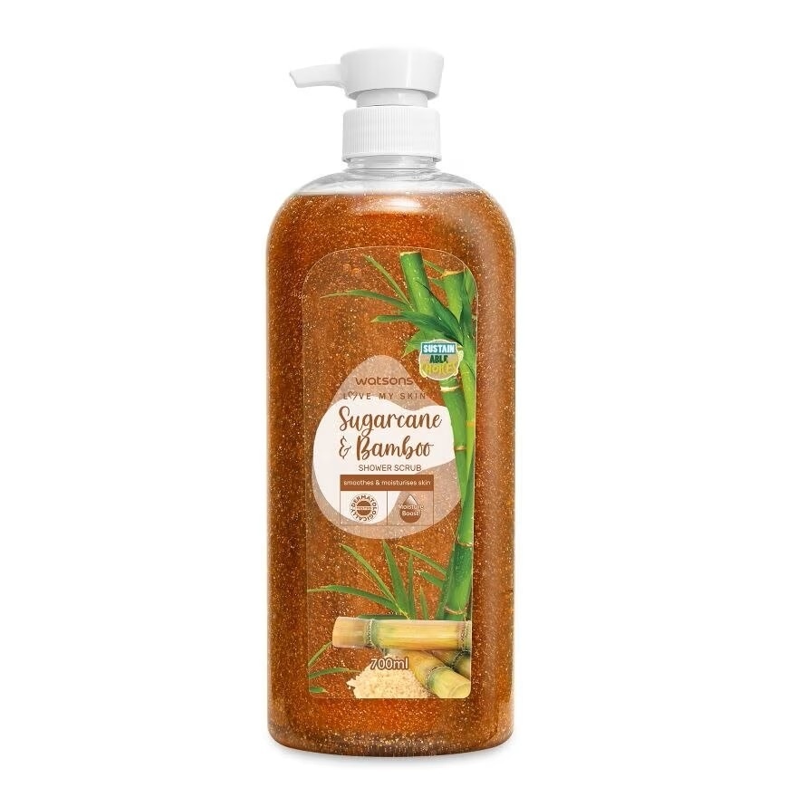 Sugarcane & Bamboo Shower Scrub 700mlx12s