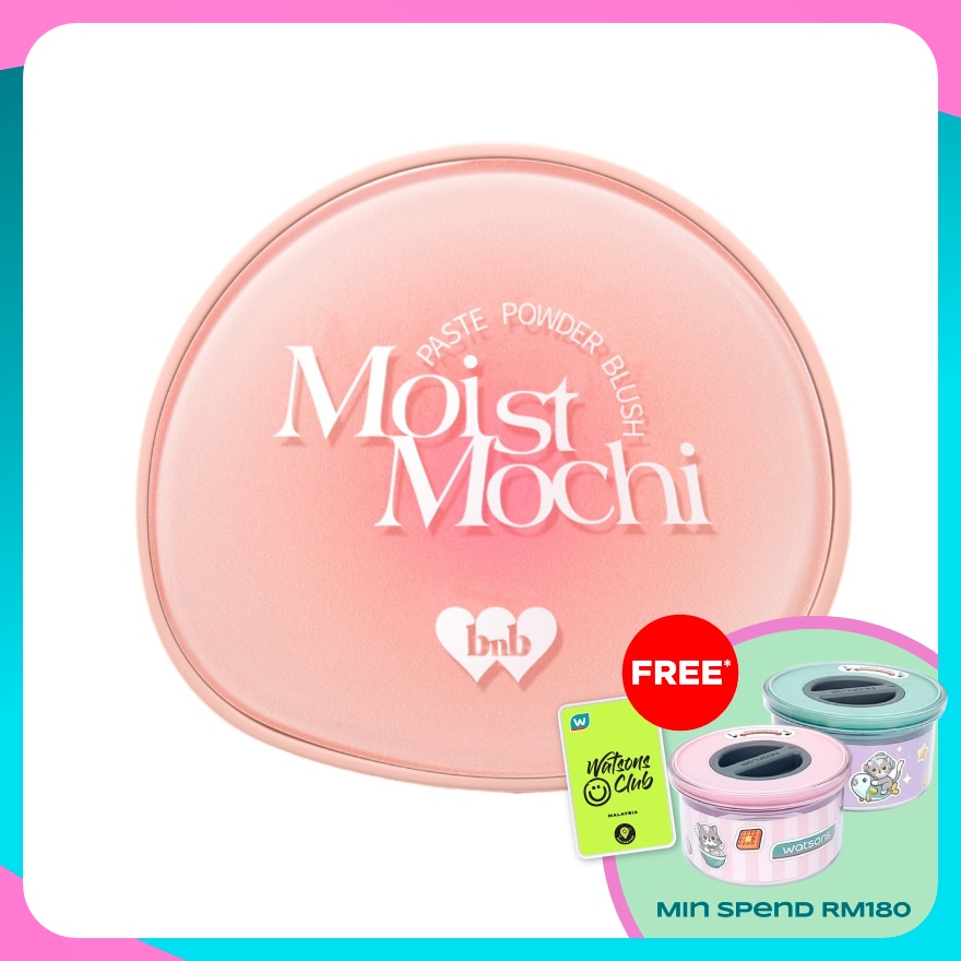 BARENBLISS Moist Mochi Paste Powder Blush 02 Peachy Beach
