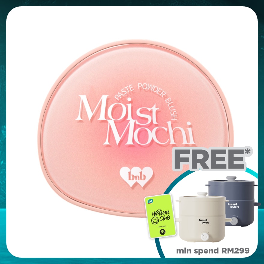 BARENBLISS Moist Mochi Paste Powder Blush 02 Peachy Beach