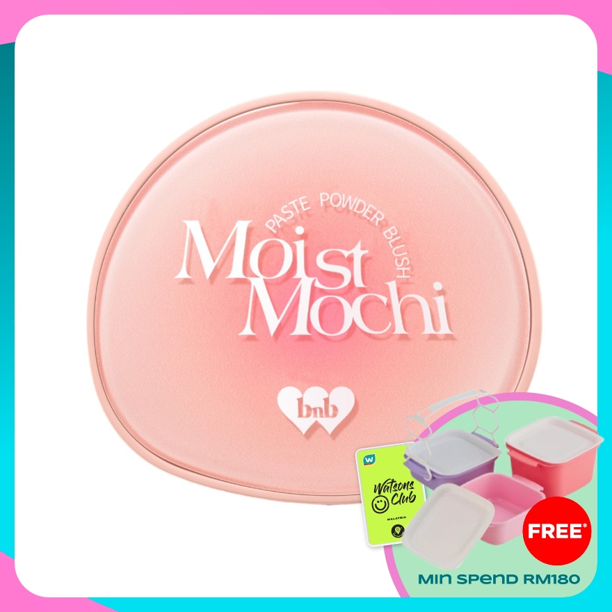 BARENBLISS Moist Mochi Paste Powder Blush 02 Peachy Beach