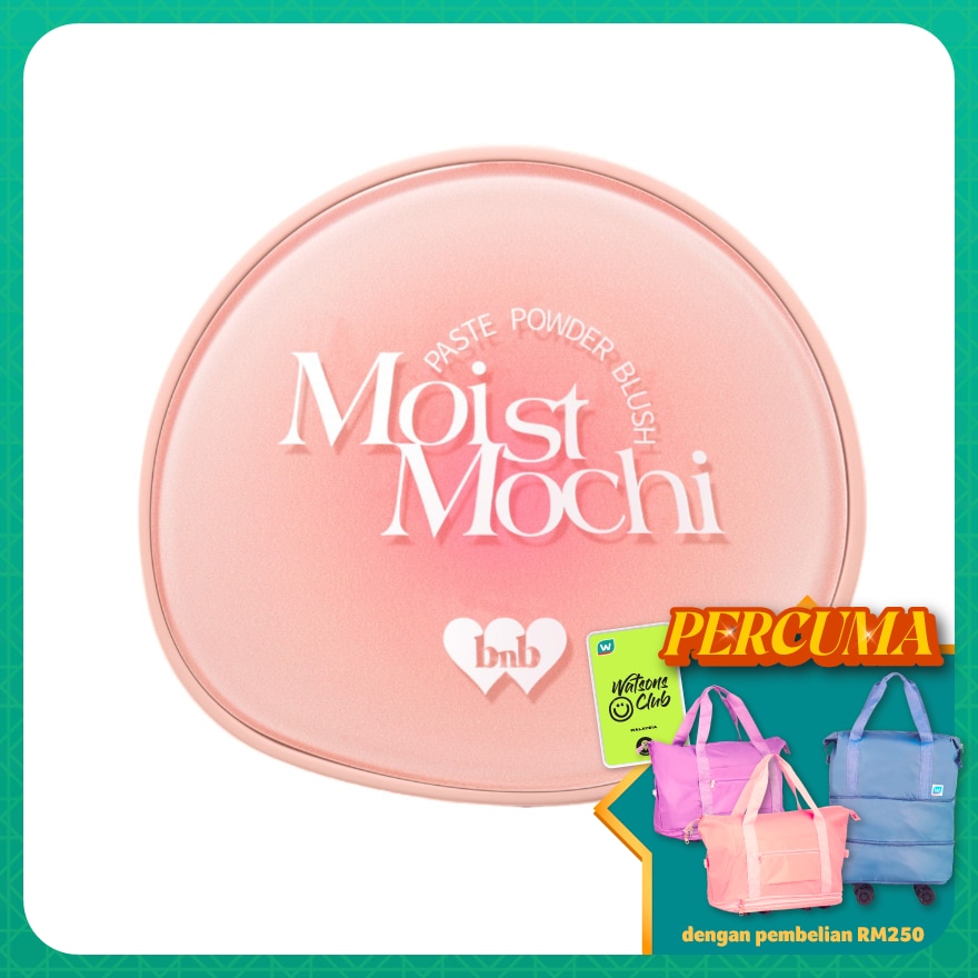 BARENBLISS Moist Mochi Paste Powder Blush 02 Peachy Beach
