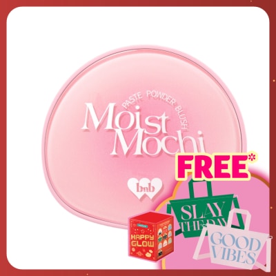 BARENBLISS Moist Mochi Paste Powder Blush 01 Berry Lava