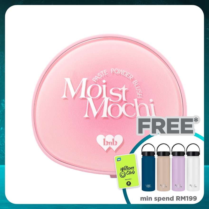 BARENBLISS Moist Mochi Paste Powder Blush 01 Berry Lava