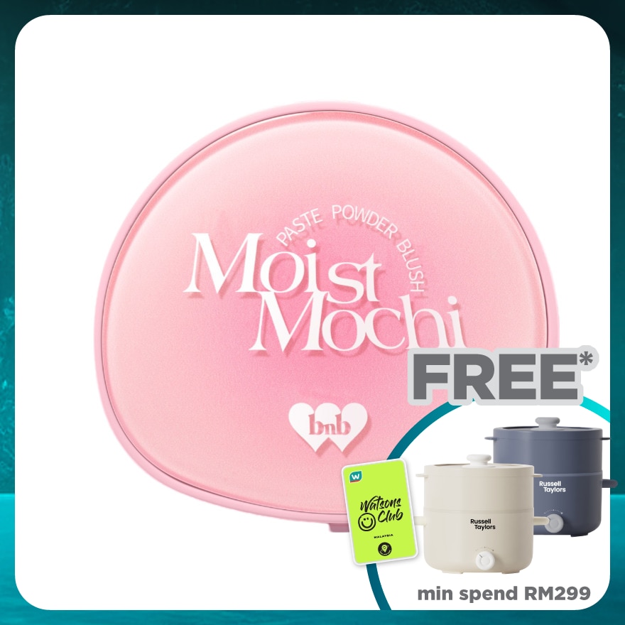 BARENBLISS Moist Mochi Paste Powder Blush 01 Berry Lava