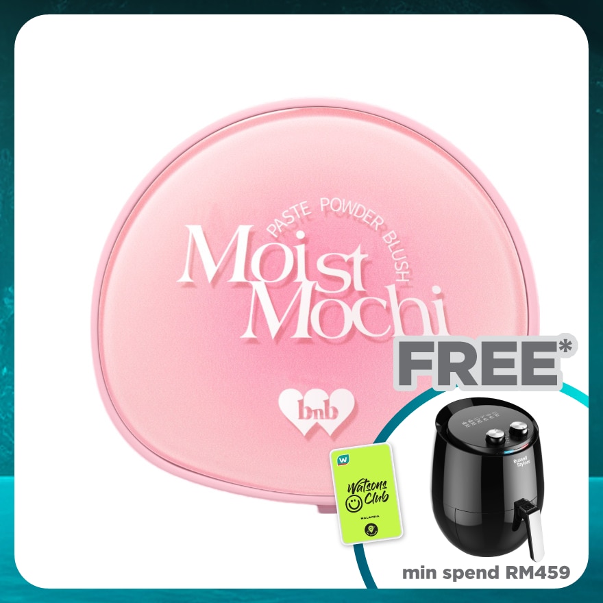 BARENBLISS Moist Mochi Paste Powder Blush 01 Berry Lava