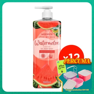 WATSONS - Watermelon Gel Body Wash 1Lx12s
