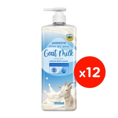 WATSONS Goat Milk Cream Body Wash 1000mlx12s image