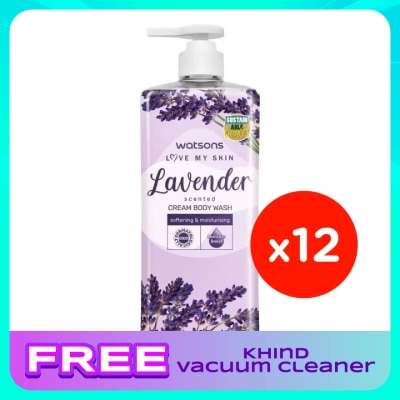 WATSONS Lavender Cream Body Wash 1000mlx12s