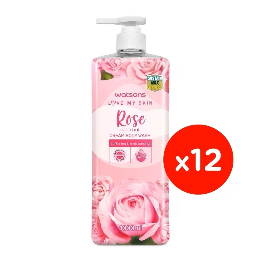 Rose Cream Body Wash 1000mlx12s