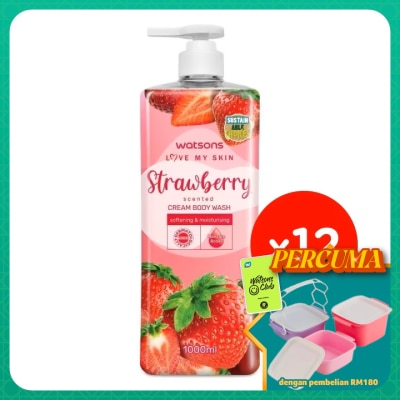 WATSONS - Strawberry Cream Body Wash 1000mlx12s