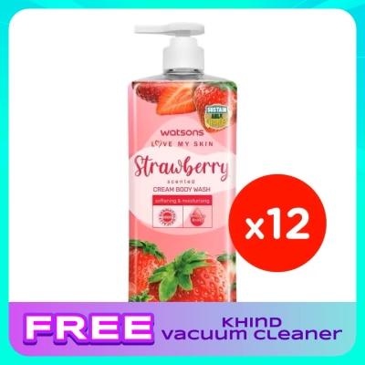 WATSONS Strawberry Cream Body Wash 1000mlx12s