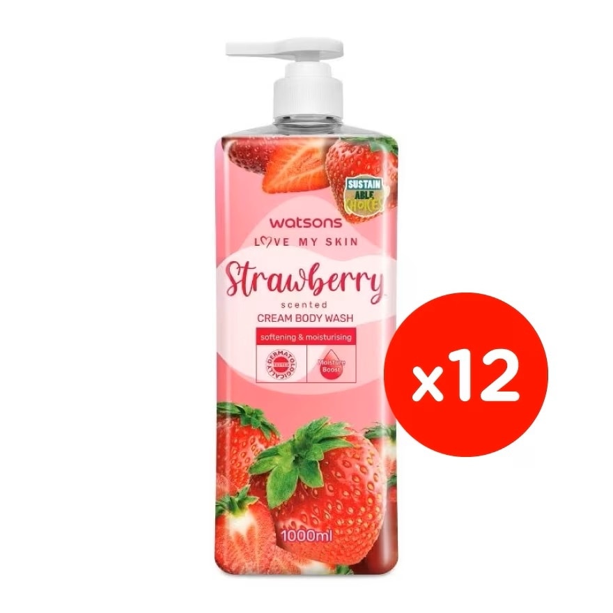 Strawberry Cream Body Wash 1000mlx12s