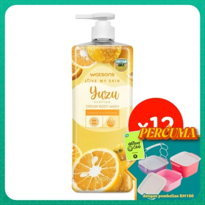 WATSONS - Yuzu Cream Body Wash 1000mlx12s