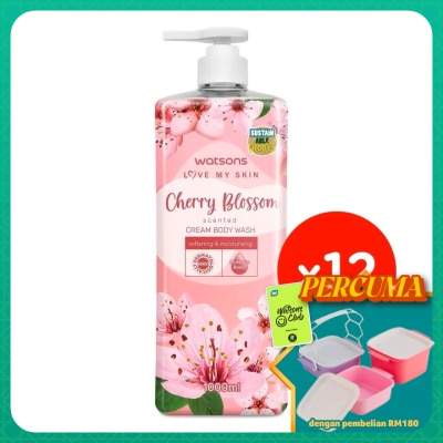 WATSONS - Cherry Blossom Scented Cream Body Wash 1Lx12s