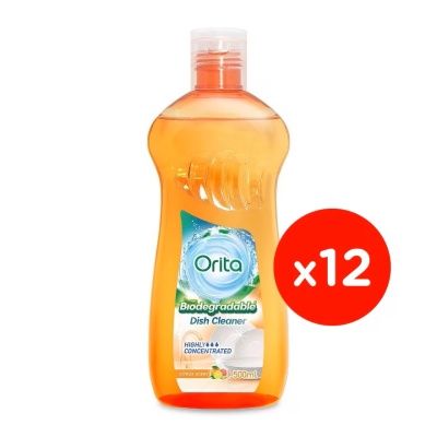 ORITA - Biodegradable Dish Cleaner 500mlx12s