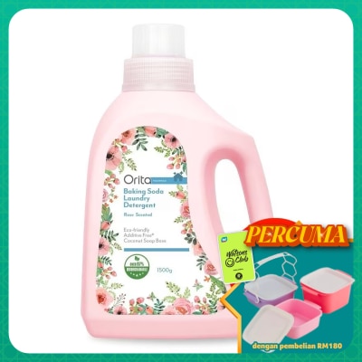 ORITA - Baking Soda Liquid Detergent (ROSE) 1500gx6s