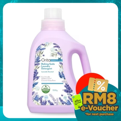 ORITA Baking Soda Liquid Detergent (Lavender) 1500gx6s