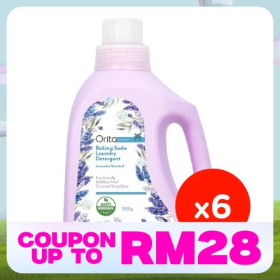 ORITA Baking Soda Liquid Detergent (Lavender) 1500gx6s