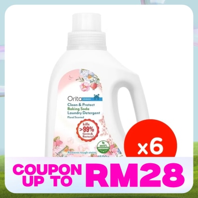 ORITA Clean & Protect Baking Soda Laundry Detergent 1500gx6s