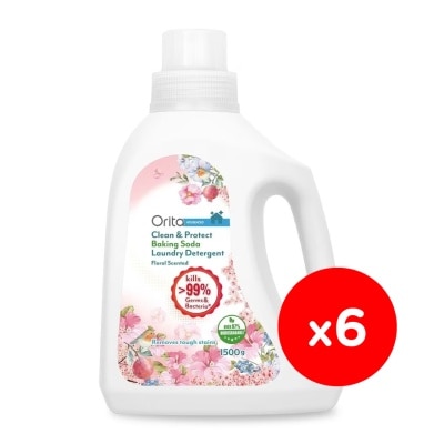 ORITA Clean & Protect Baking Soda Laundry Detergent 1500gx6s