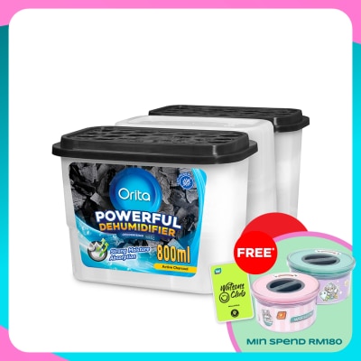 ORITA Charcoal Dehumidifier 800ML (3packs x 12)