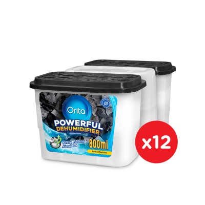 ORITA - Charcoal Dehumidifier 800ML (3packs x 12)