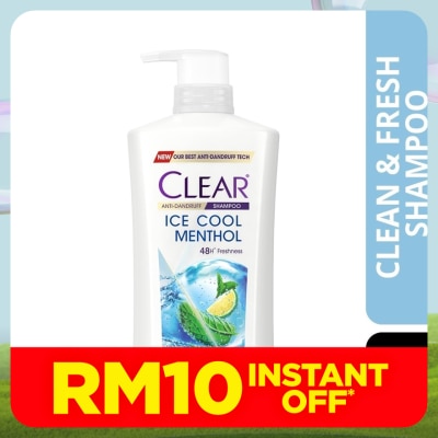 CLEAR Anti-Dandruff Ice Cool Menthol Shampoo 650ml