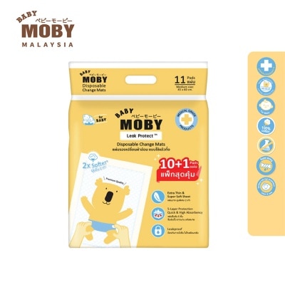 BABY MOBY Disposable Underpads 10 + 1