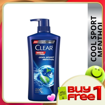 CLEAR MEN - Cool Sport Menthol Anti-Dandruff Shampoo 650ml