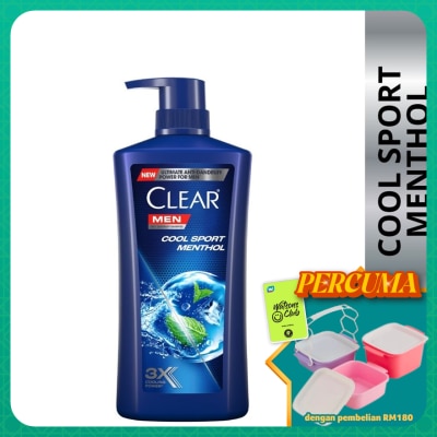 CLEAR MEN - Cool Sport Menthol Anti-Dandruff Shampoo 650ml