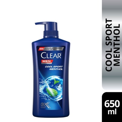 CLEAR MEN - Cool Sport Menthol Anti-Dandruff Shampoo 650ml