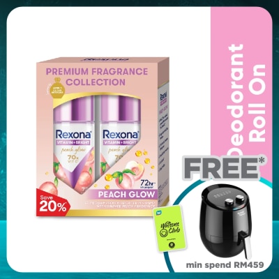 REXONA Vitamin Bright Peach Roll On Deo 2x45ml