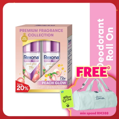 REXONA Vitamin Bright Peach Roll On Deo 2x45ml