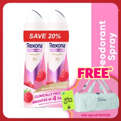 REXONA Vitamin Bright Berry Spray Deo 2x135ml